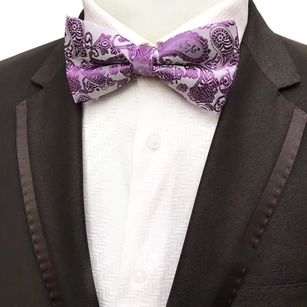 Satin Floral Printing Bow Tie-11 Color Options