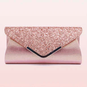 Sequin Flap Envelope Clutch