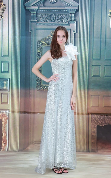 Romantic Sheath Floral Maxi Special Occasion Dresses
