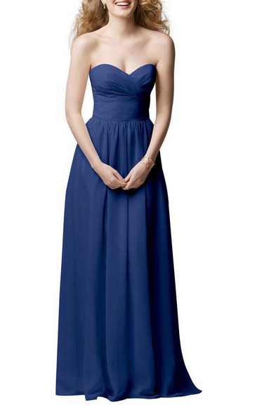 Sweetheart Ruched Chiffon Bridesmaid Dress