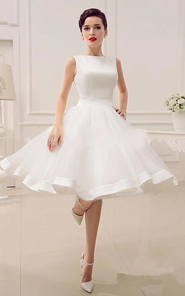 A-Line Sweetheart Sleeveless Backless Organza Dress