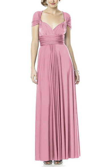 Convertible Long Bridesmaid Dress