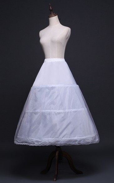 New Wedding Skirt Petticoat Elastic Waist Three Rims with Straps