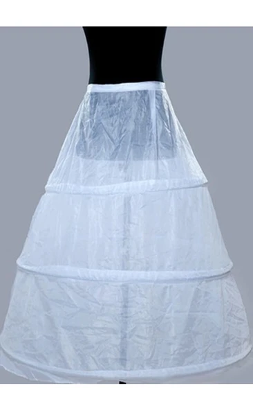 Specials Bride Wedding Petticoat with 3 Bone Steel Ring Straps Waist Skirt Support Lining