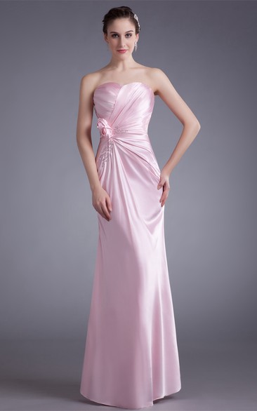 Glam Sweetheart Sleeveless Sheath Maxi Special Occasion Dresses