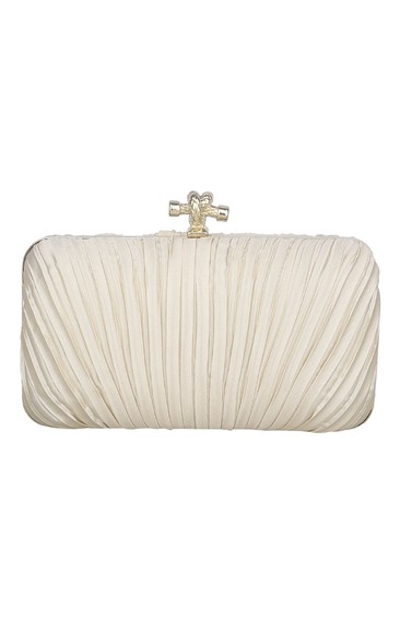 Satin Pleating Clutch