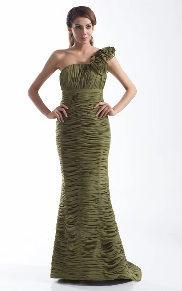 Beautiful Trumpet Chiffon Satin Special Occasion Dresses
