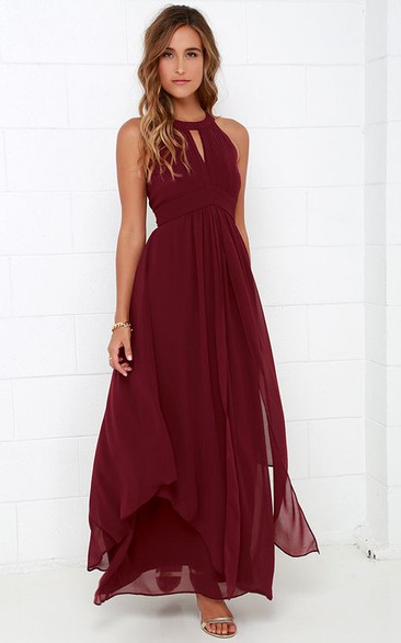 Brilliant Halter Empire Sleeveless Dress