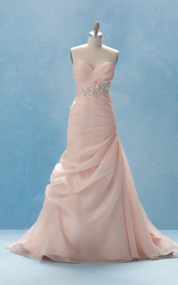 Elegant Long Dress With Crisscross Ruching