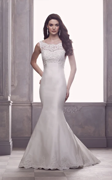 Mermaid Dress With Illusion Back And Lace Bodice