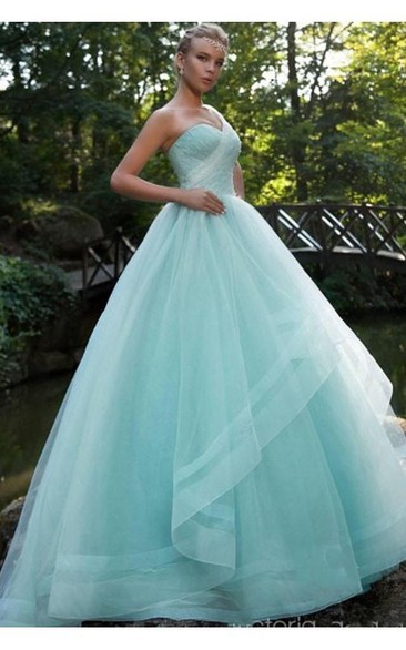 One Shoulder Beading Pleats Prom Dress