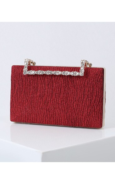 Simple Clutch with Crystal Handle