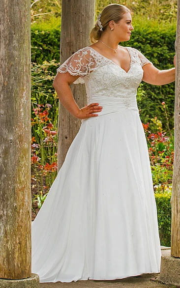 Delicate Iris Wedding Dress