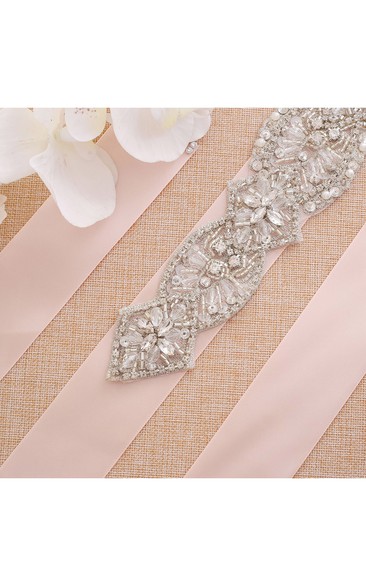 Bridal Crystal Appliqued Belt