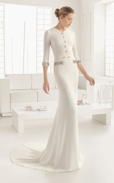 Specail Designed Elegant Sheath With Slim Belt