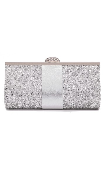 Sparkling Top Clasp Minaudiere