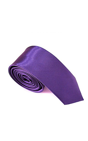 Plain Satin Skinny Tie-16 Color Options