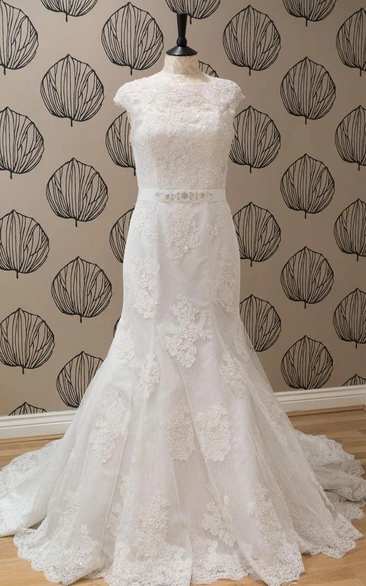 Mini Bell Cap Illusion Beading Appliques Illusion Zipper Illusion Lace-Up Back Chiffon Tulle Lace Sequins Organza Satin Taffeta Dress