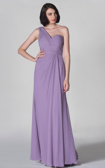 Graceful A-Line Dress With Has Pleatings