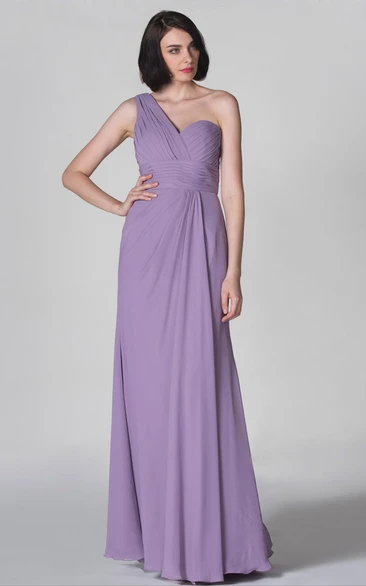 Graceful A-Line Dress With Has Pleatings