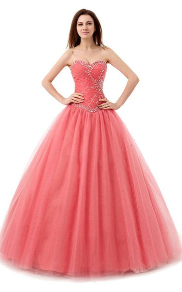 Sweetheart Ballgown With Sequined Bodice