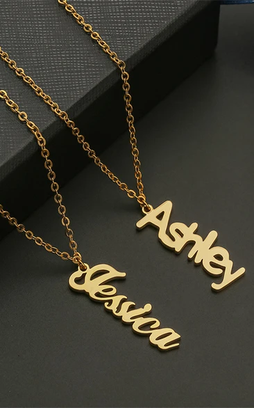 Personalised Name Titanium Steel Necklace